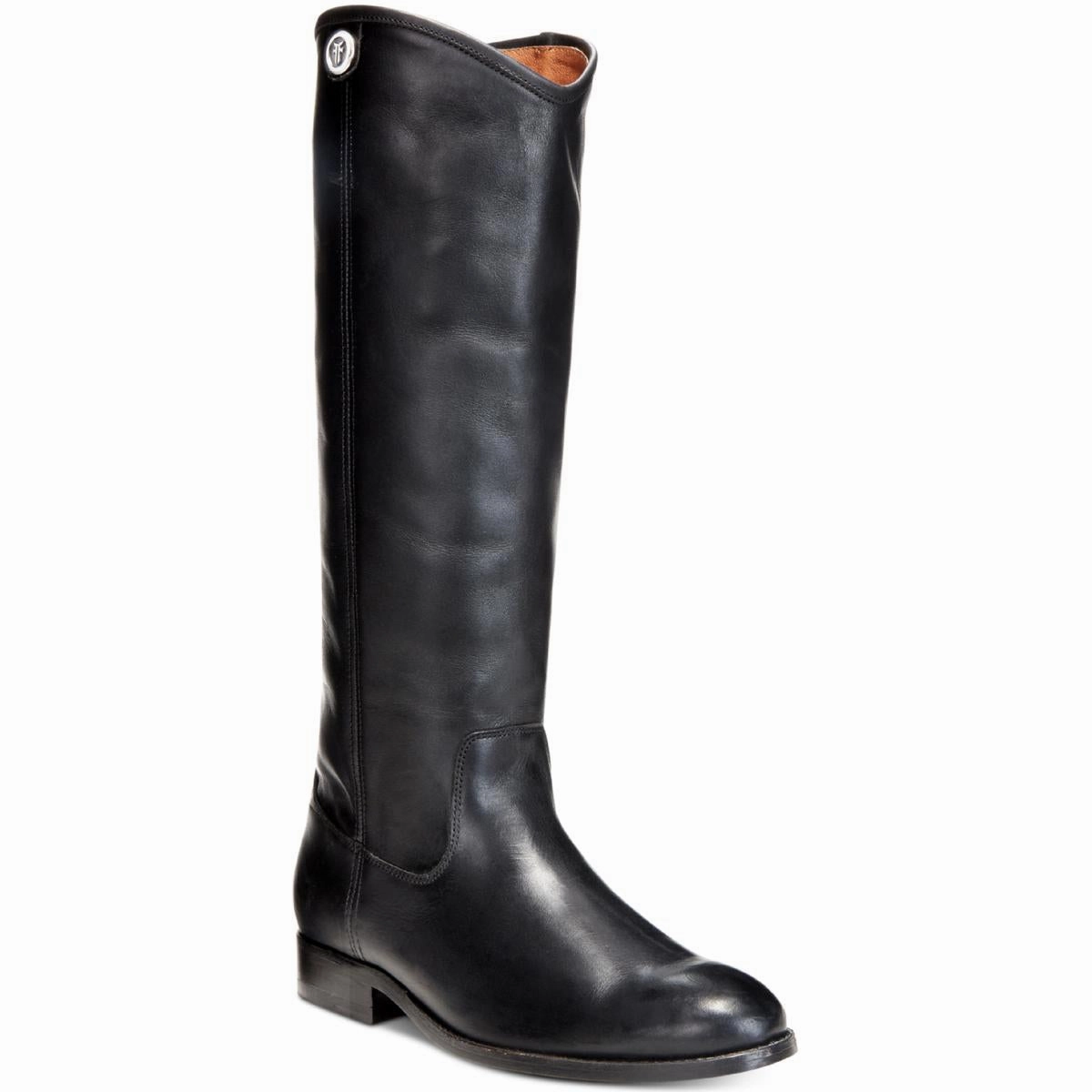 Melissa Button 2 Womens Leather Knee-High Riding Boots