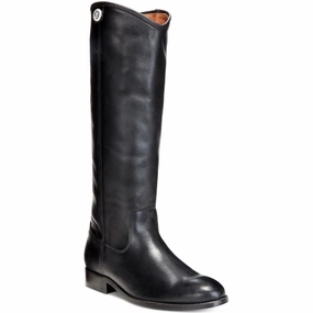 Melissa Button 2 Womens Leather Knee-High Riding Boots Sale on Womens Trendy Boots