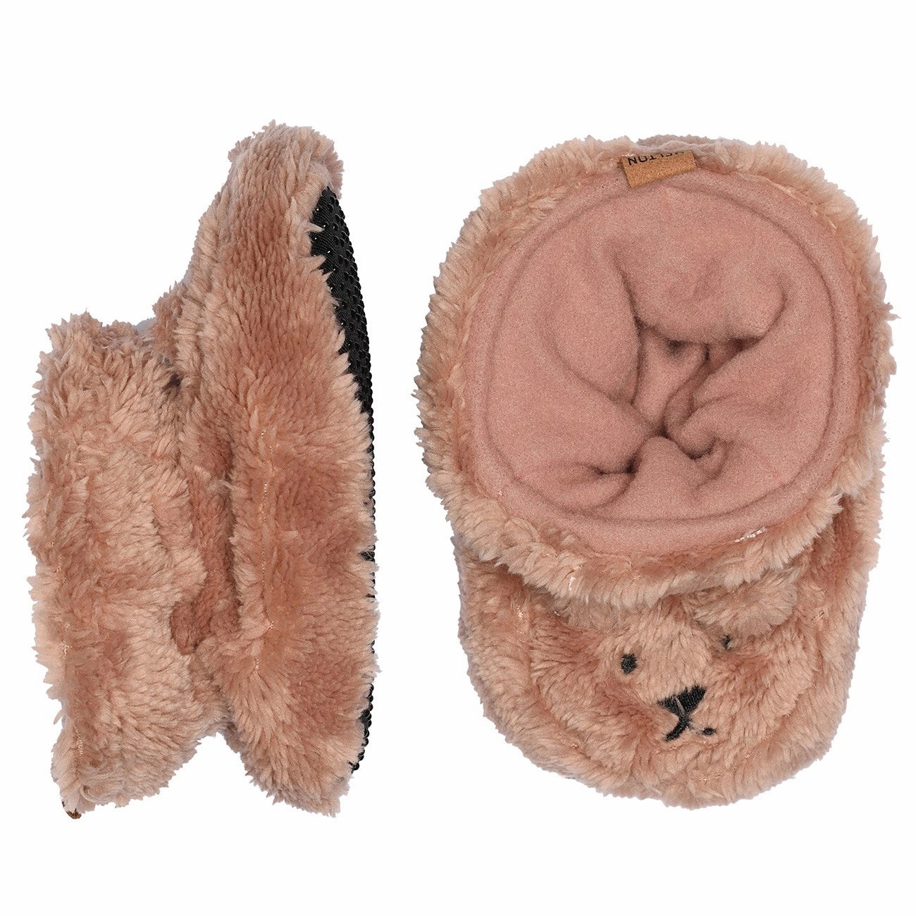 MELTON Burlwood Bear fluffy hjemmesko House Slippers for Kids on sale