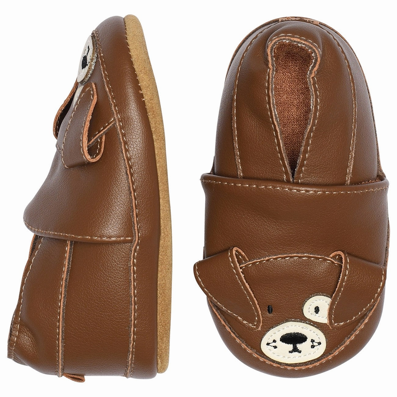 MELTON Cocoa Brown Hund lder hjemmesko House Slippers for Kids on sale