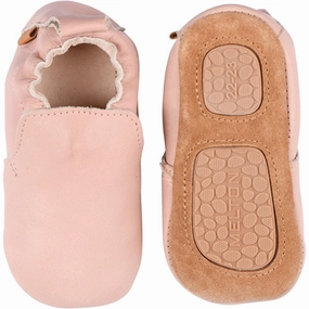 MELTON Delicate Leather Slippers Mahognay Rose House Slippers for Kids on sale