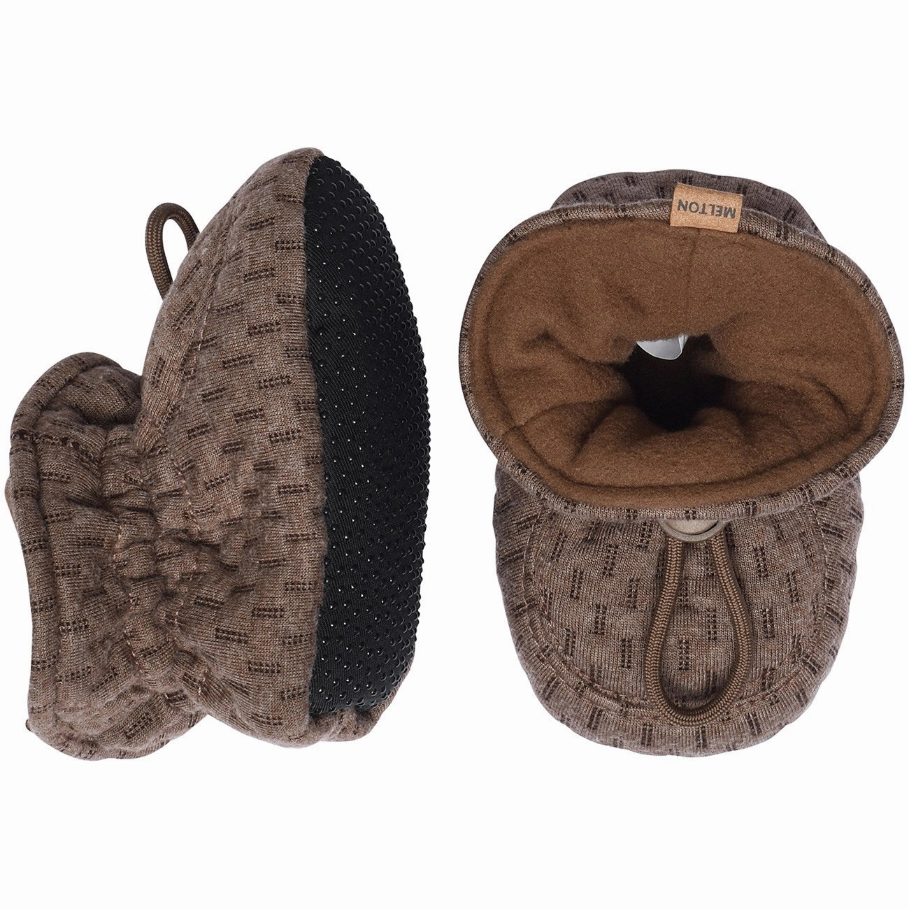 MELTON Denver Melange Struktur tekstil hjemmesko House Slippers for Kids on sale