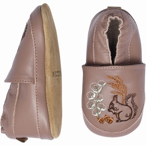 MELTON Leather Slippers Autumn Botani Burlwood House Slippers for Kids on sale