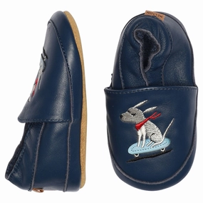 MELTON Navy Academy Skater hjemmesko i hundelder House Slippers for Kids on sale