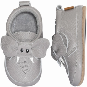 MELTON Opal Gray Elephant leather slippers House Slippers for Kids on sale