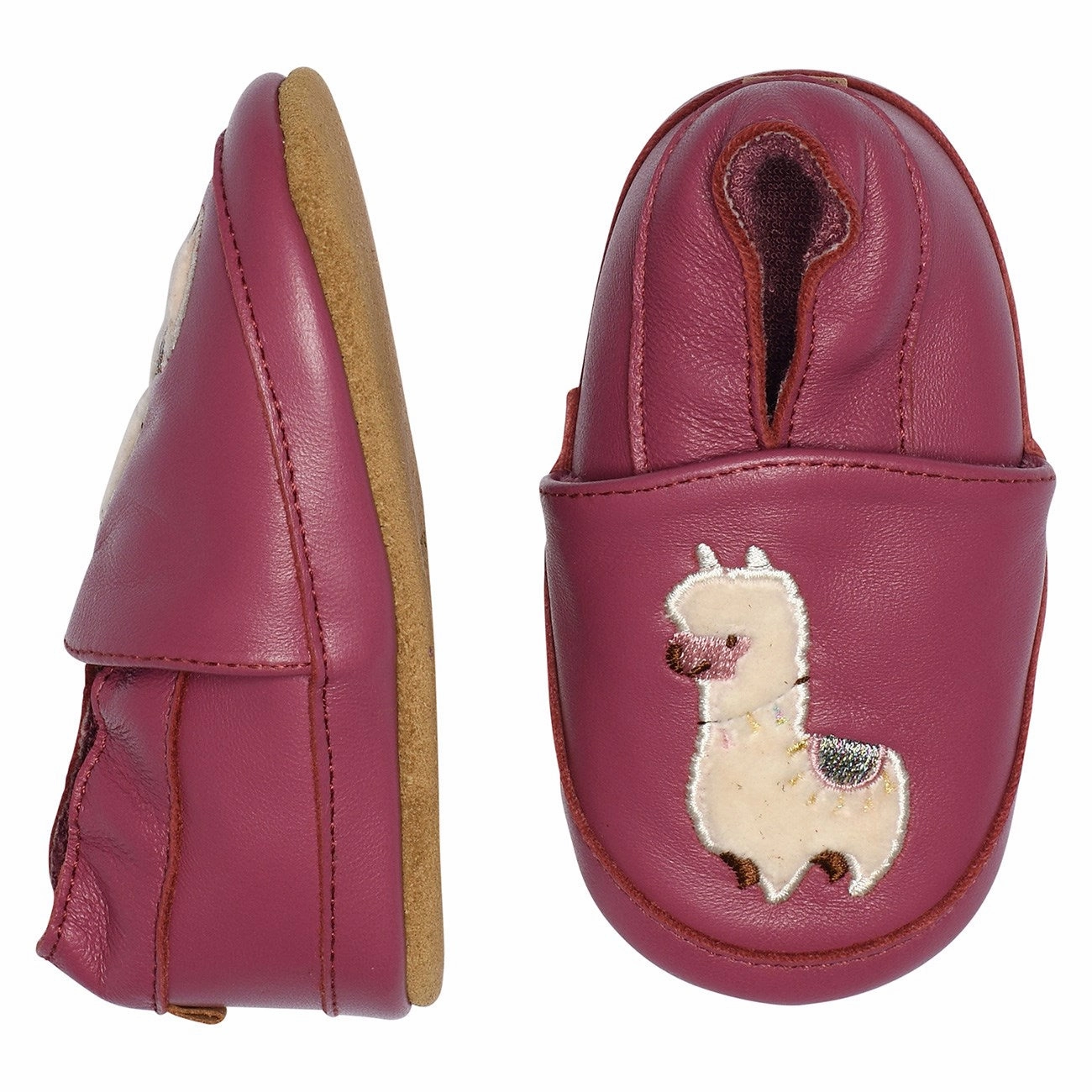 MELTON Red Violet Lama lder hjemmesko House Slippers for Kids on sale