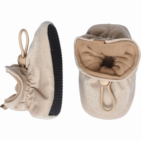 MELTON Textile Slippers Glitter Gold Glitter House Slippers for Kids on sale