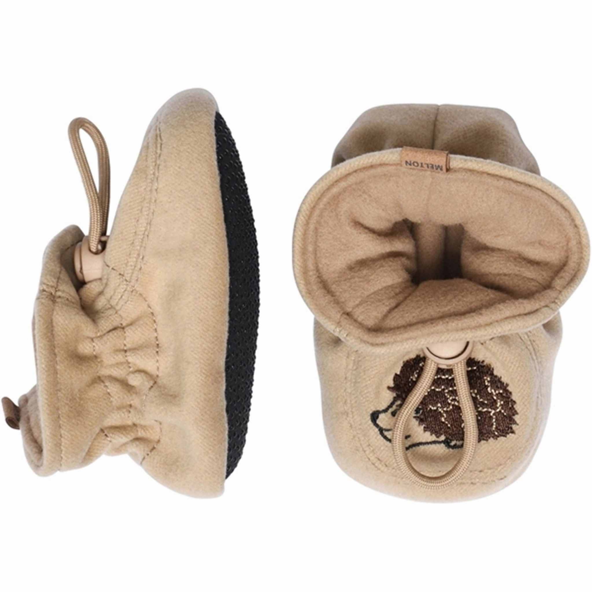 MELTON Textile Slippers Hedgehog Beige House Slippers for Kids on sale