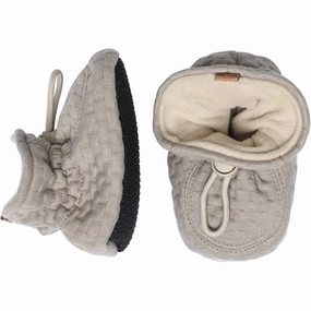 MELTON Textile Slippers Structure Beige Melange House Slippers for Kids on sale