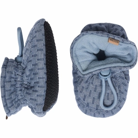 MELTON Textile Slippers Structure Blue Denim House Slippers for Kids on sale