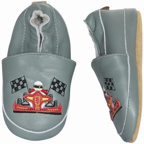 MELTON Trellis Go-cart leather slippers House Slippers for Kids on sale