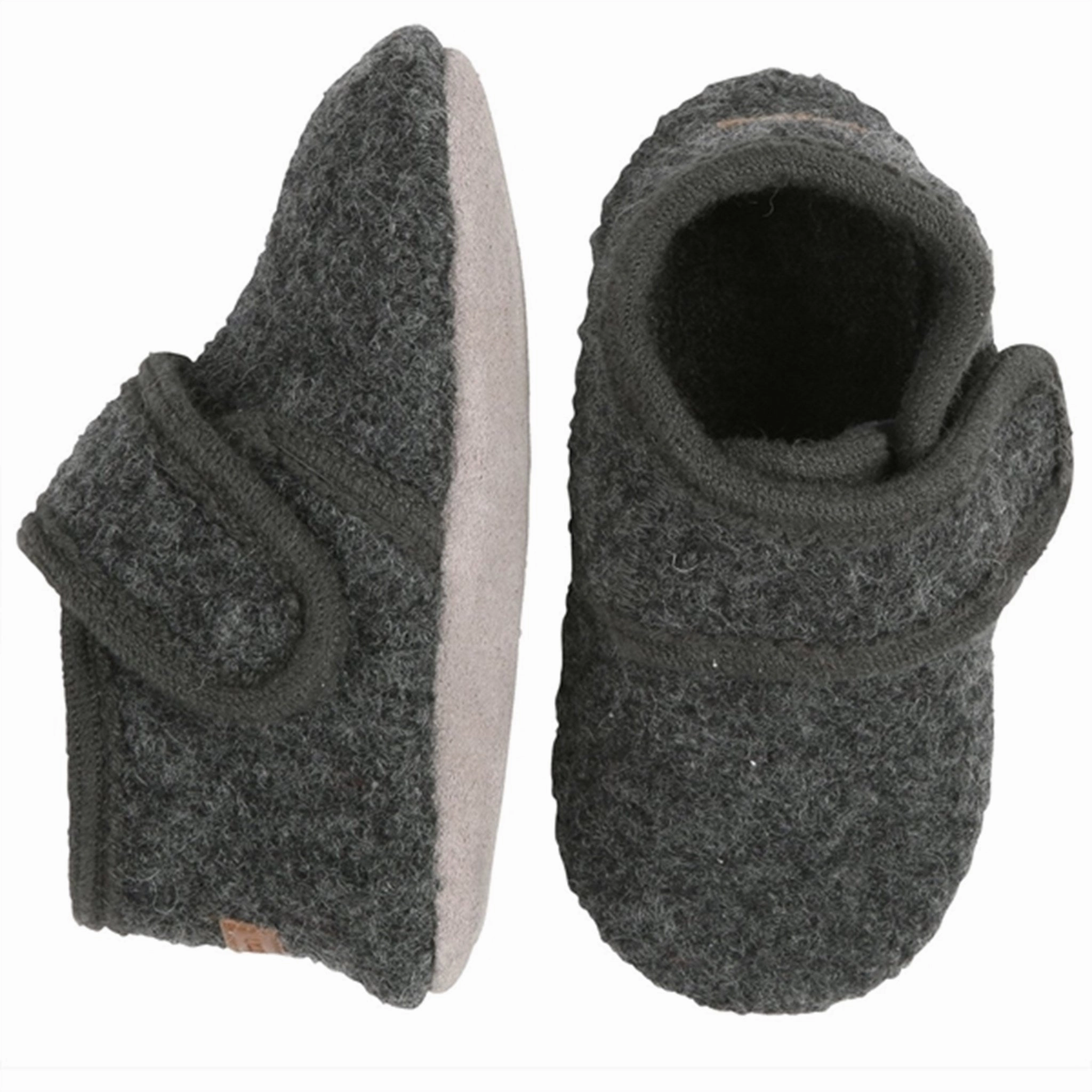 MELTON Wool Slippers Classic Antracite Wool Slippers Kids clearance