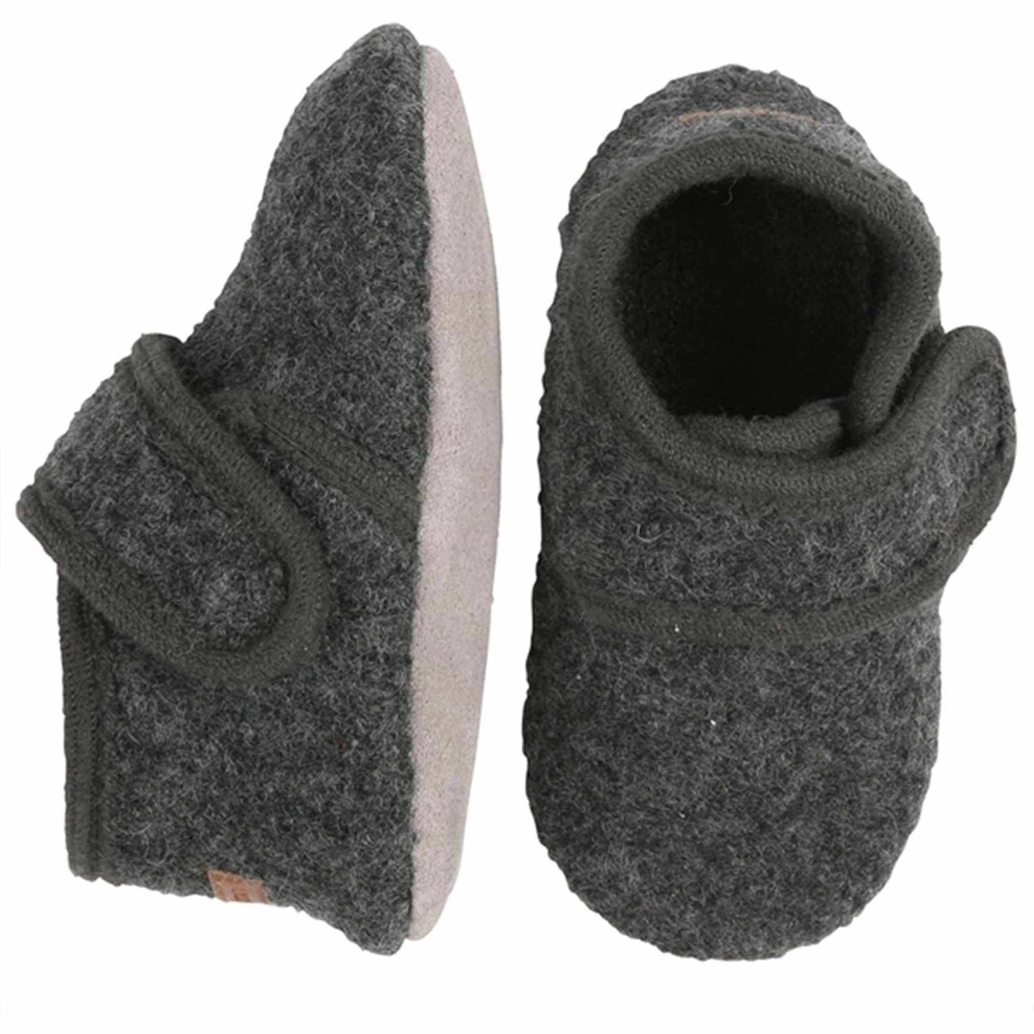 MELTON Wool Slippers Classic Antracite House Slippers for Kids on sale