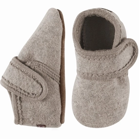 MELTON Wool Slippers Classic Beige Melange House Slippers for Kids on sale