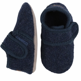 MELTON Wool Slippers Classic Marine Wool Slippers Kids clearance