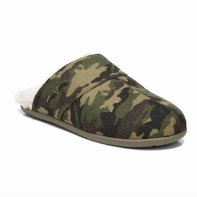 Men's Alfons Slipper In Olive Camo Discount Mens Beach Sandals