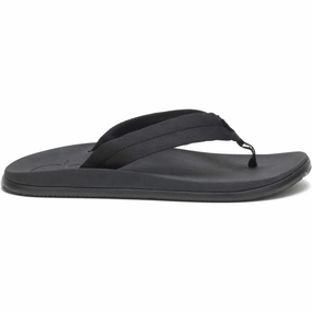 Men's Chillos Flip Sandal In Tube Black Discount Mens Beach Sandals