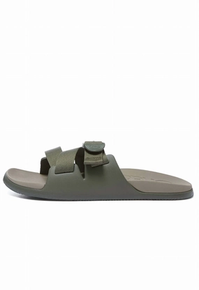 Men's Chillos Slide Sandal In Fossil Discount Mens Beach Sandals