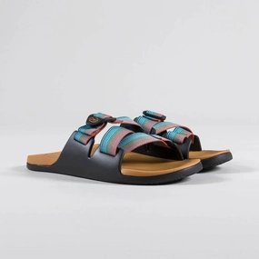 Men's Chillos Slide Sandal In Rising Teal Discount Mens Beach Sandals