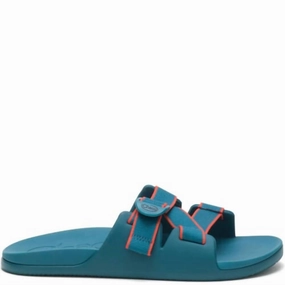 Men's Chillos Slides In Outskirt Cobalt Discount Mens Beach Sandals