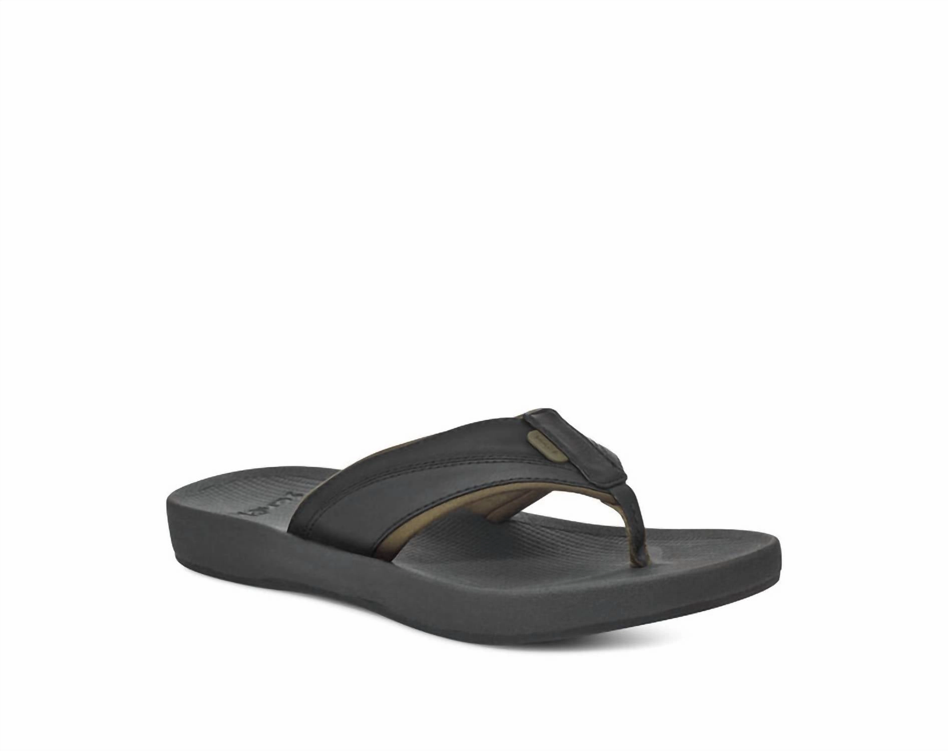 Men's Cosmic Seas H2O Flip Flops Sandals In Midnight Black