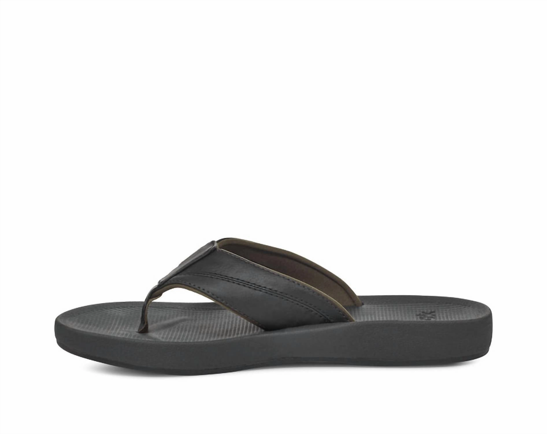 Men's Cosmic Seas H2O Flip Flops Sandals In Midnight Black