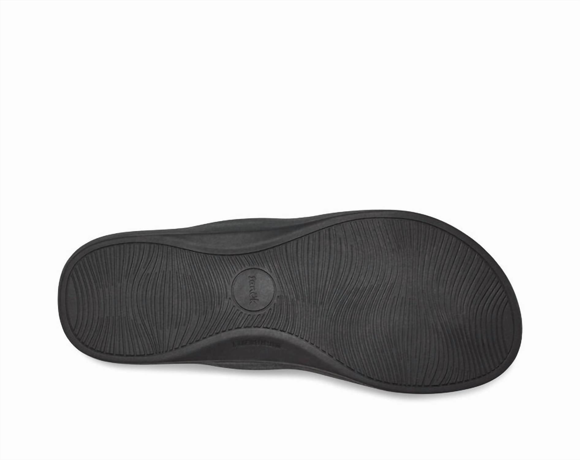 Men's Cosmic Seas H2O Flip Flops Sandals In Midnight Black