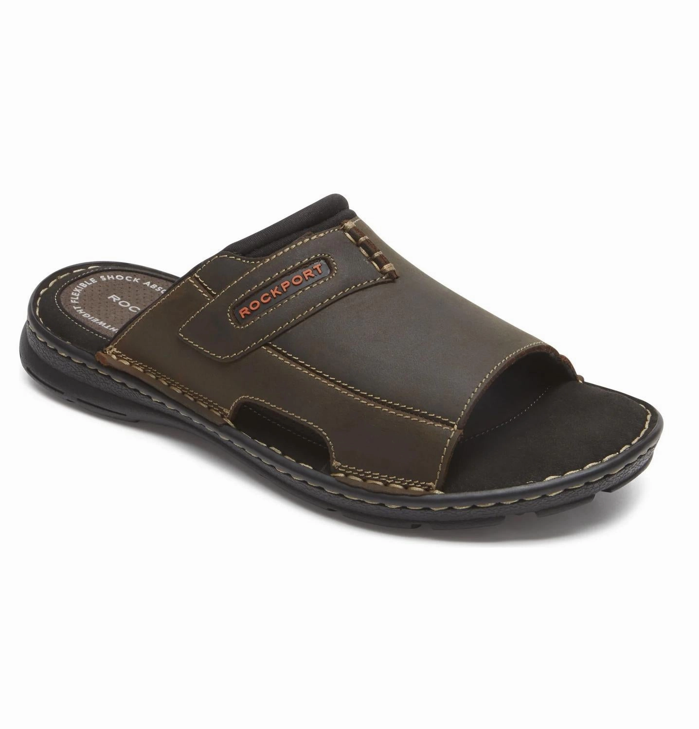 Men's Darwyn 2 Slide In Brown Ii Leather Discount Mens Beach Sandals
