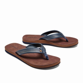 Men's Las Olas Flip Flops In Navy Discount Mens Beach Sandals