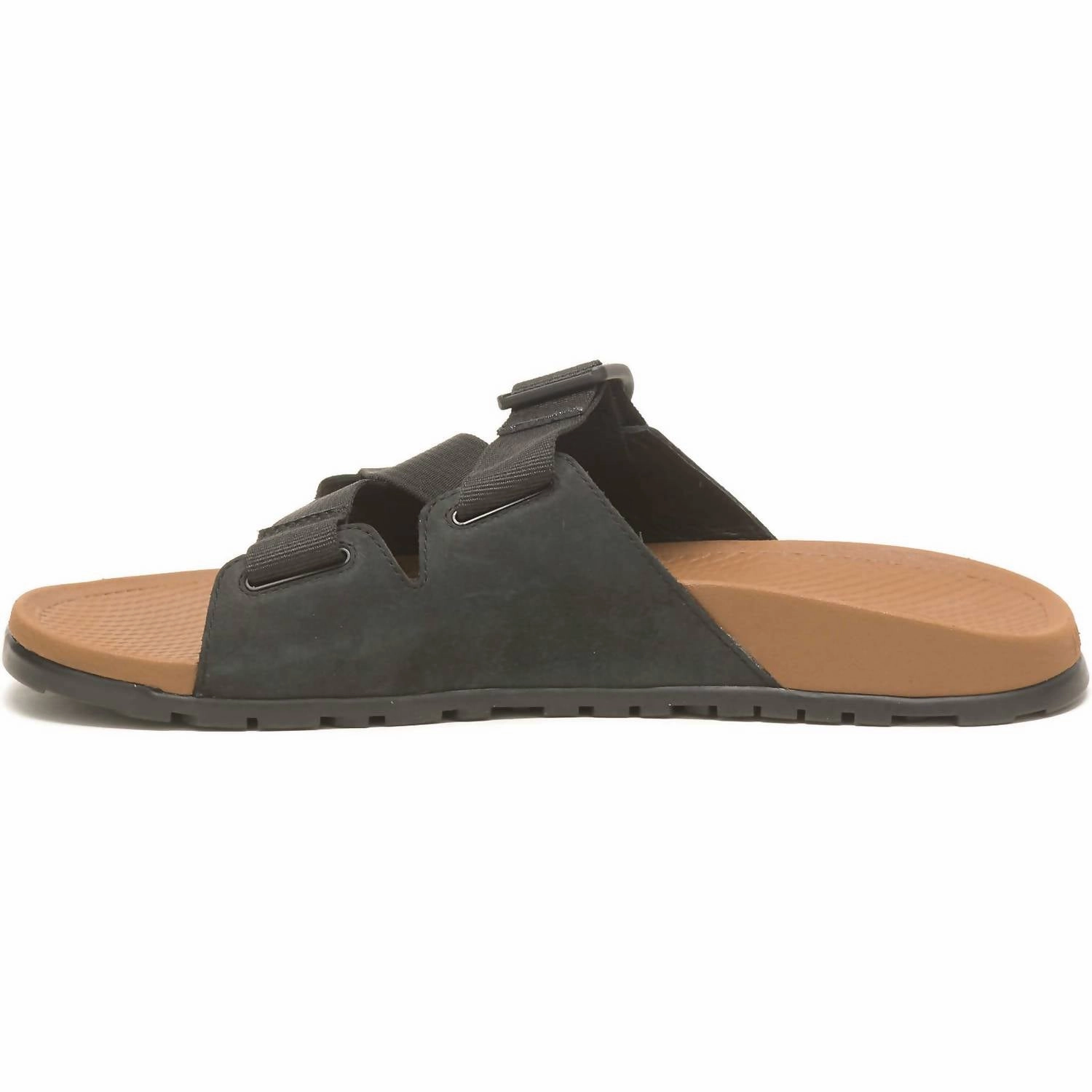 Men's Lowdown Leather Slide Sandal In Black