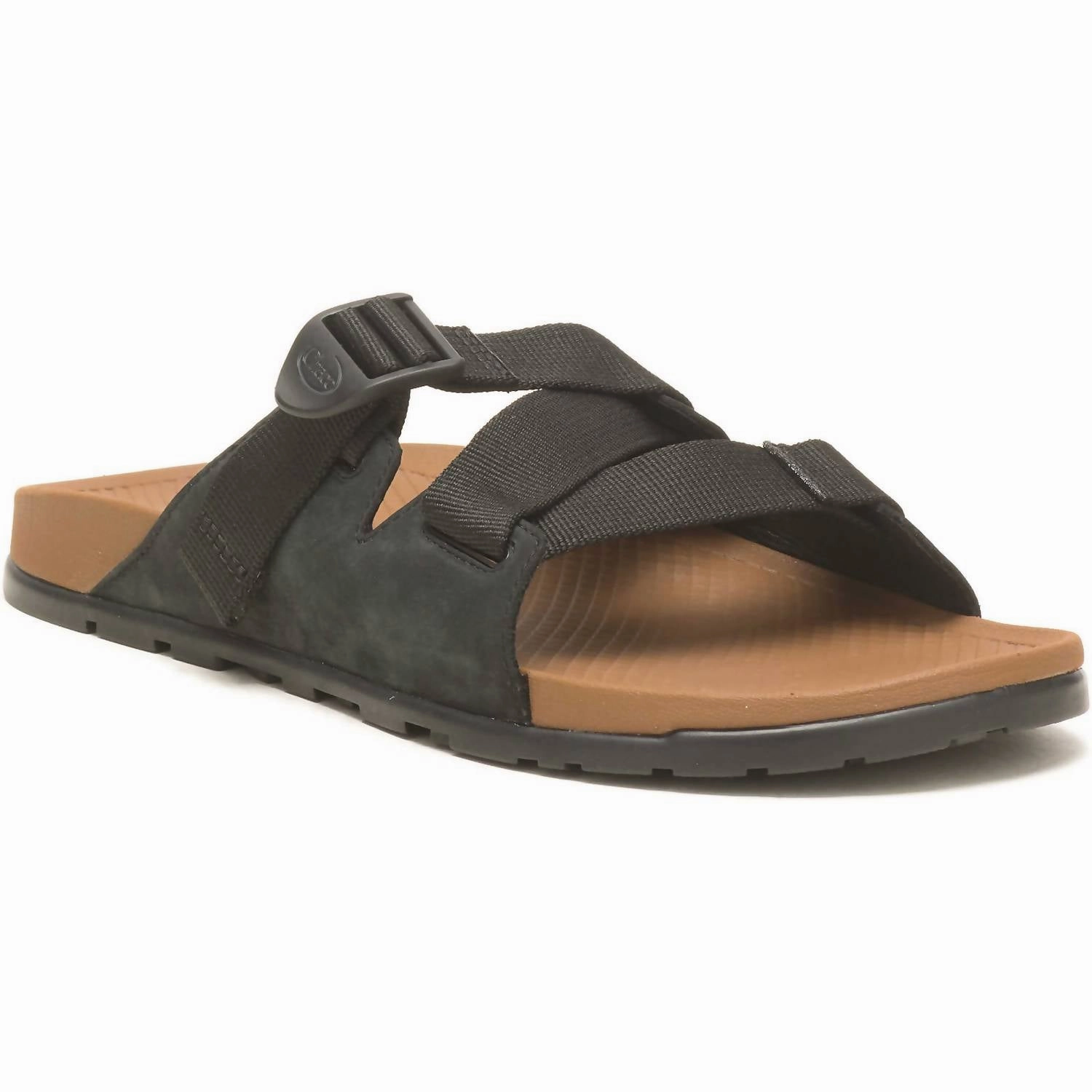 Men's Lowdown Leather Slide Sandal In Black
