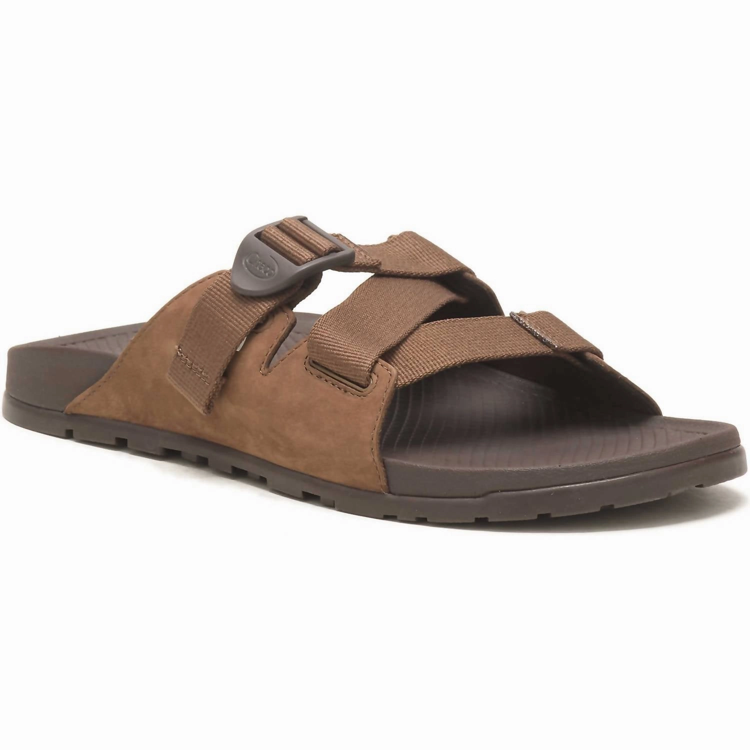 Men's Lowdown Leather Slide Sandal In Otter