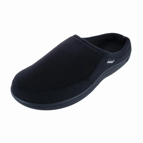 Men's Microterry and Waffle Travis Hoodback Slipper Mens Slippers clearance sale