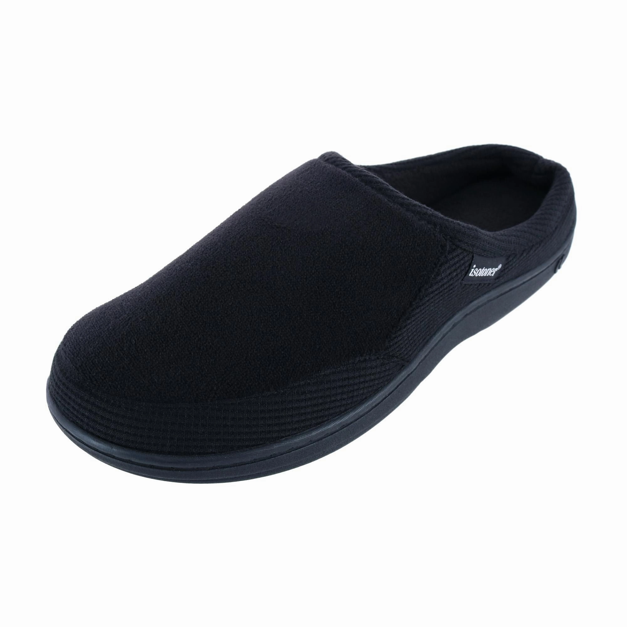 Men's Microterry and Waffle Travis Hoodback Slipper Mens Slippers clearance sale