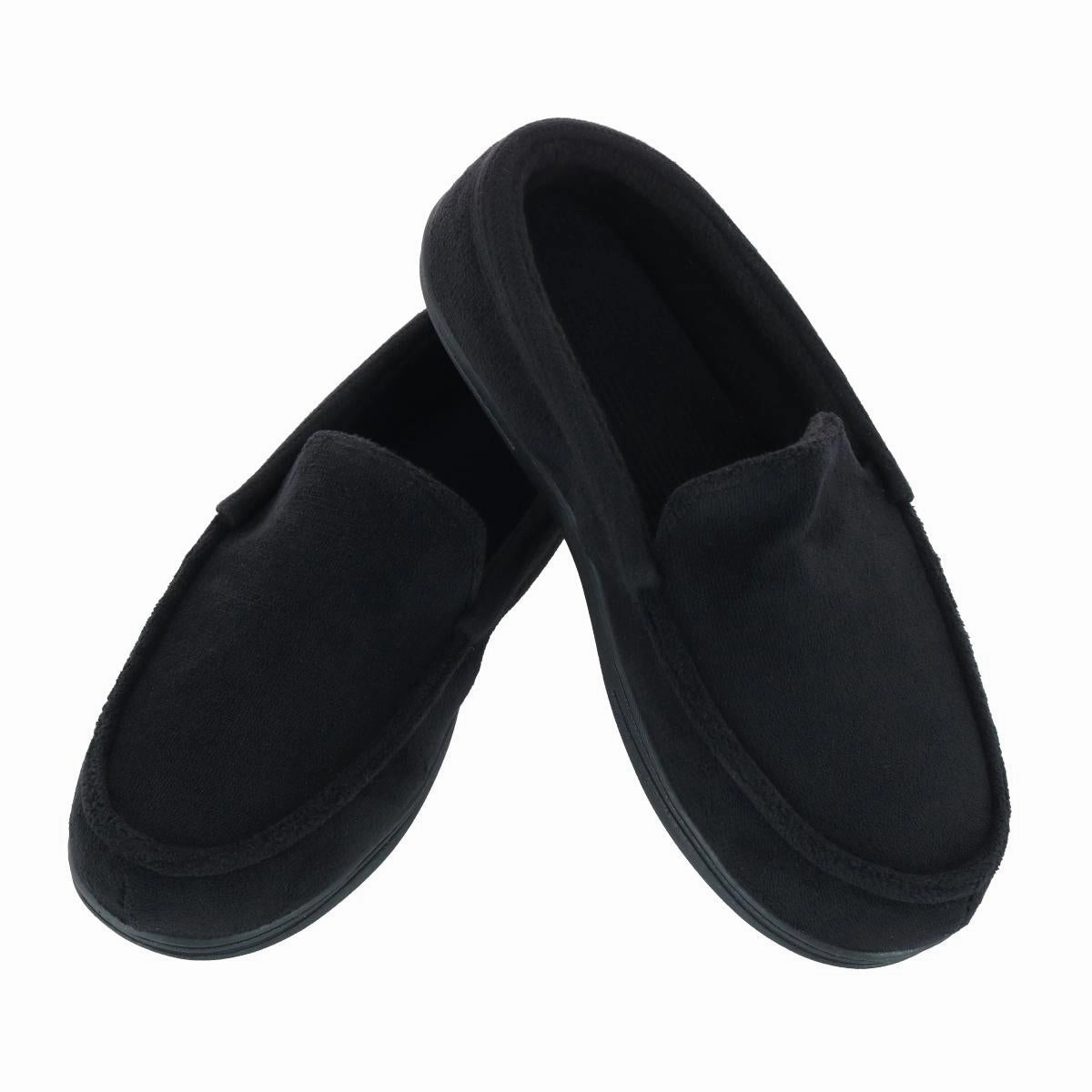 Men's Microterry and Waffle Travis Moccasin Slipper