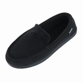 Men's Microterry and Waffle Travis Moccasin Slipper Mens Slippers clearance sale