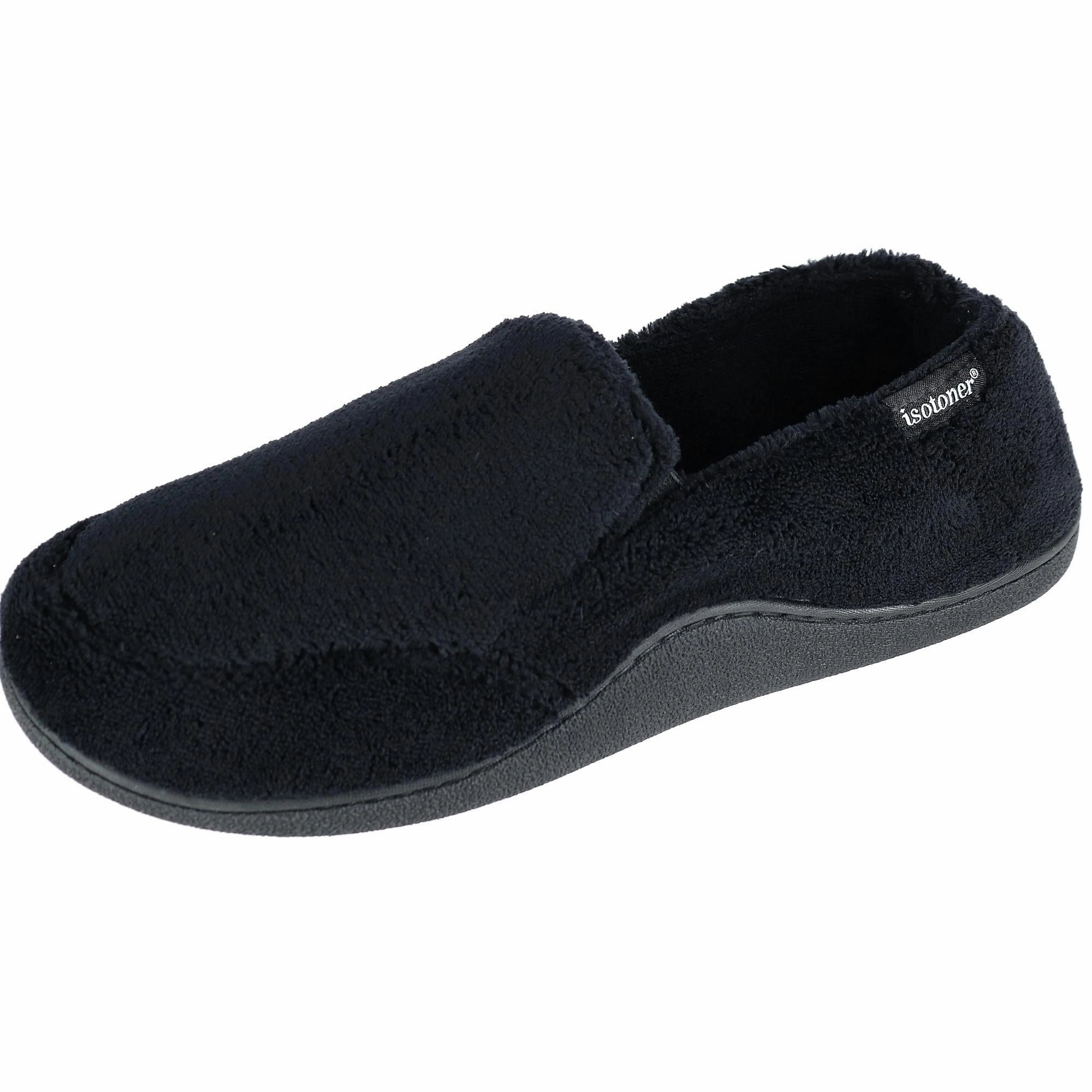 Men's Microterry Memory Foam Indoor/Outdoor Slip-On Slippers Mens Slippers clearance sale