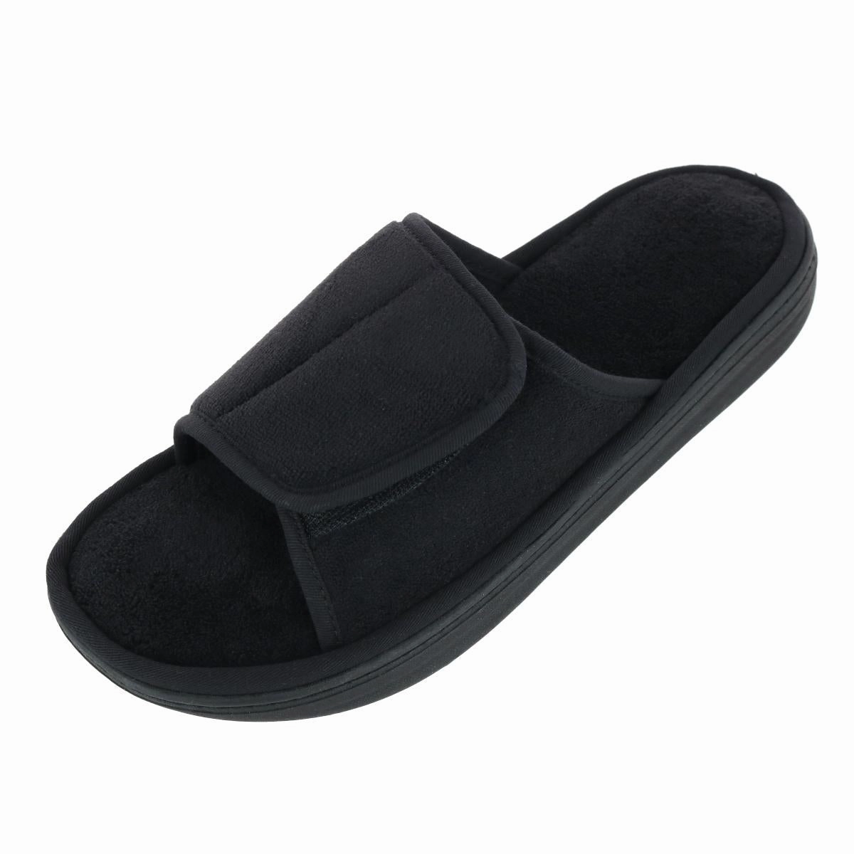 Men's Microterry Trevor Adjustable Slide Slipper Mens Slippers clearance sale