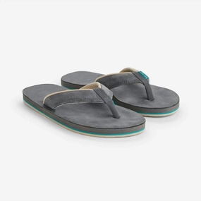 Men's Pier Flip Flops In Slate Discount Mens Beach Sandals