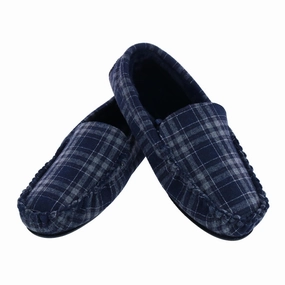 Men's Slip On Plaid Slipper Mens Slippers clearance sale