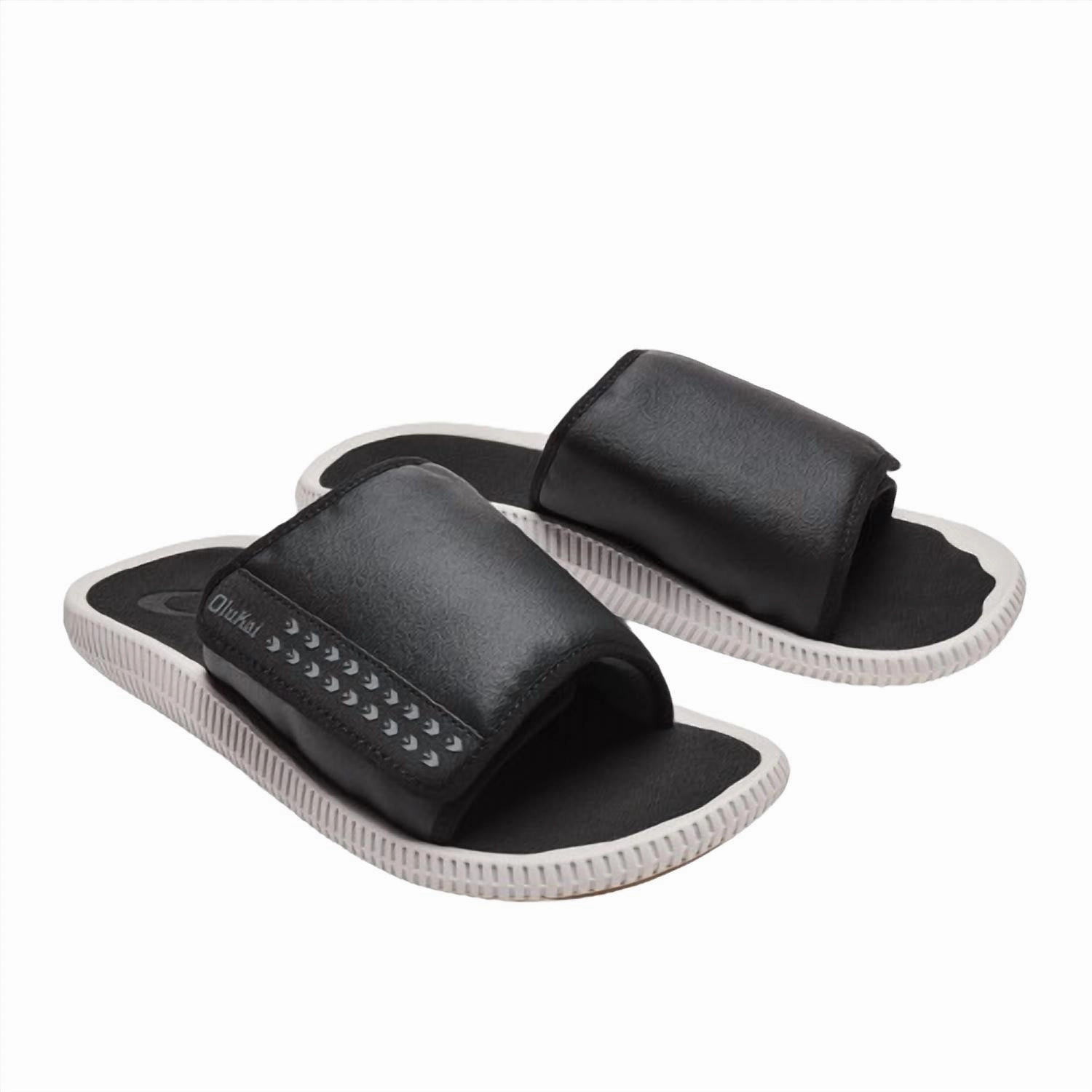 Men's Ulele 'olu Sandals In Black Discount Mens Beach Sandals