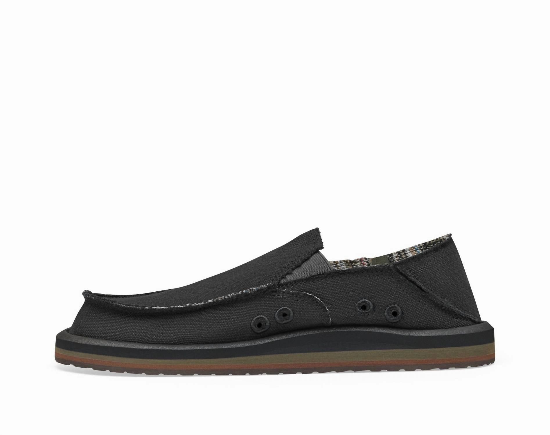 Men's Vagabond Street Hemp Shoe In Black