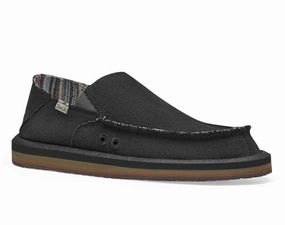 Men's Vagabond Street Hemp Shoe In Black Discount Mens Beach Sandals