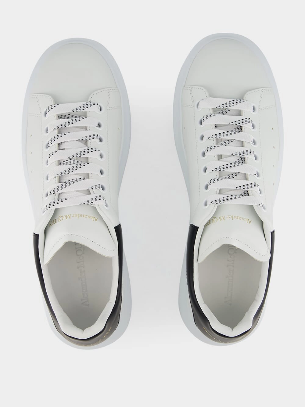 Men's White and Black Oversized Sneakers