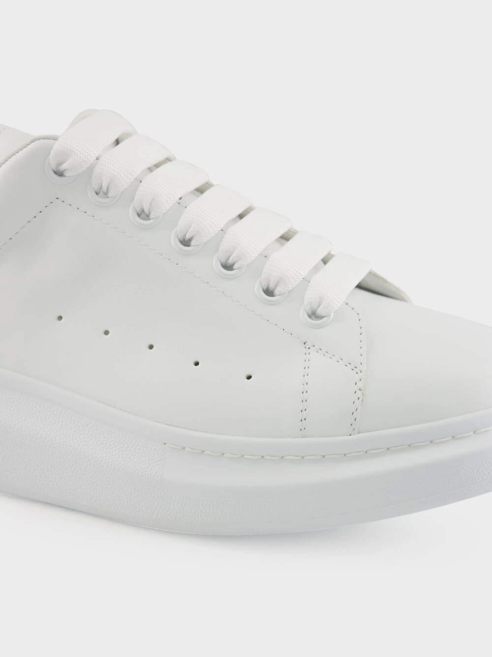 Men's White and Khaki Oversized Sneakers