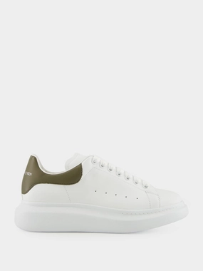 Men's White and Khaki Oversized Sneakers Promo deal Mens Sneakers