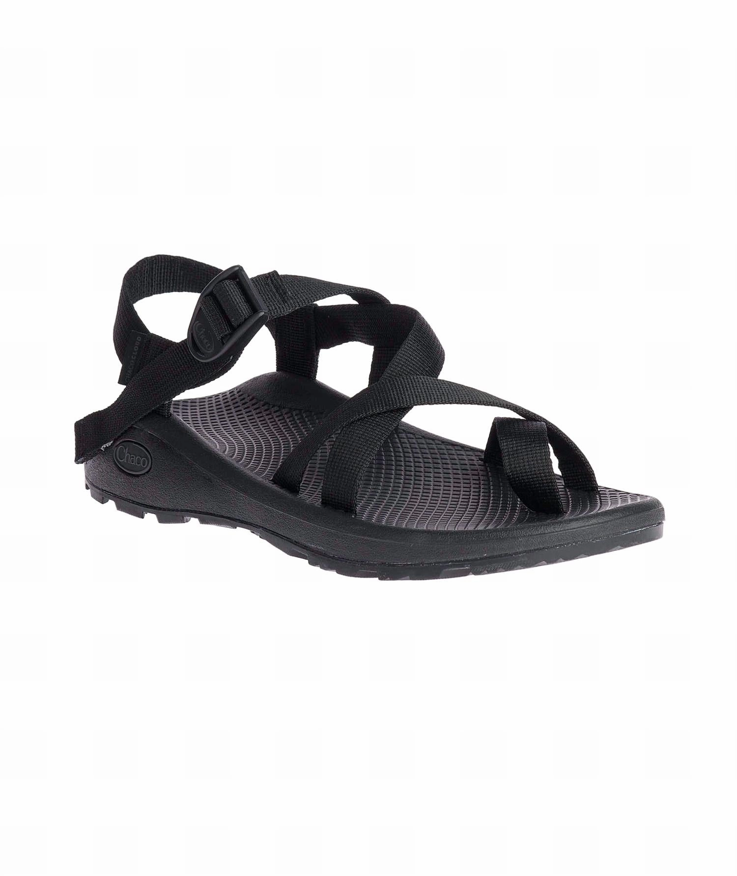 Men's Z/cloud 2 Adjustable Strap Sandal In Solid Black Discount Mens Beach Sandals