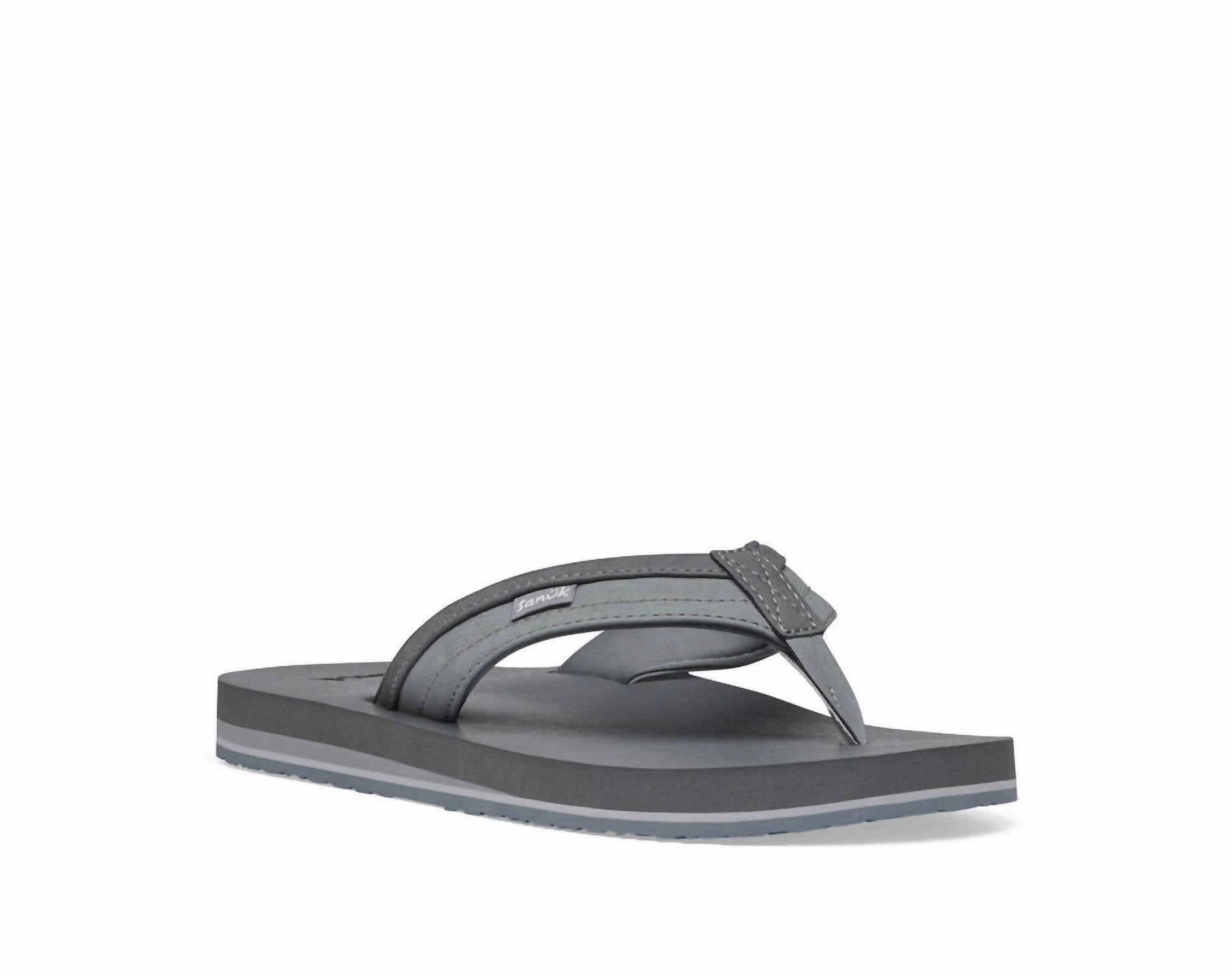 Men's Ziggy Sandal In Grey Discount Mens Beach Sandals