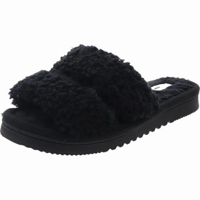 Mens Comfort Insole Faux Fur Slide Slippers Mens Slippers clearance sale