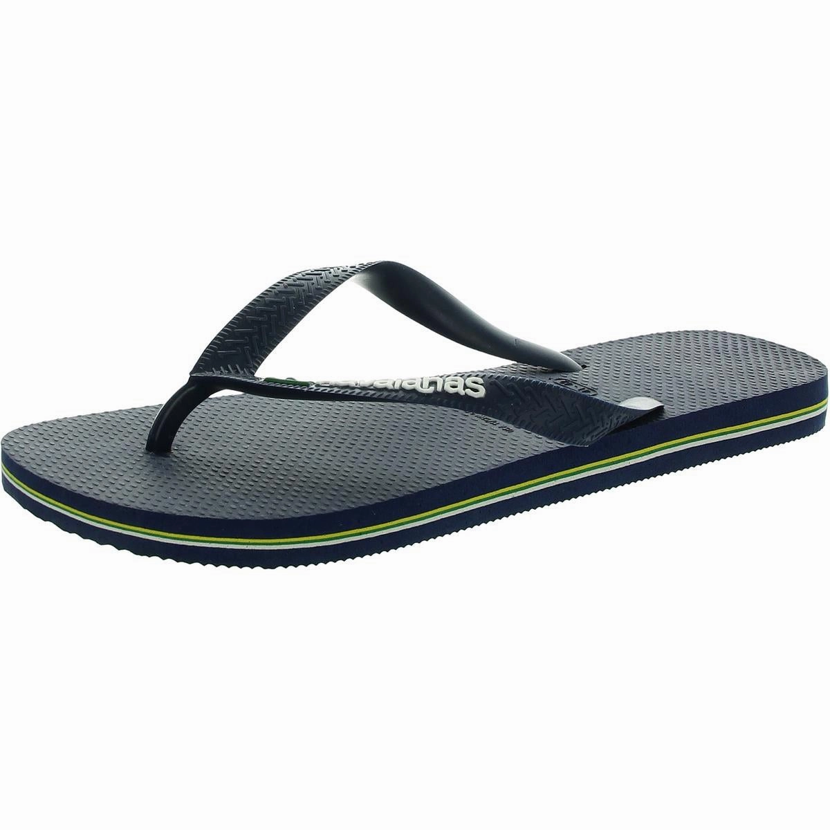 Mens Contrast Thong Flip-Flops